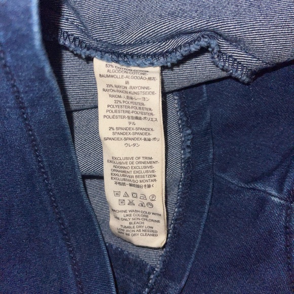 Free People Lia Denim Mini Jean Dress. Size S - Picture 8 of 8